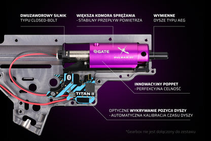 PULSAR D2 silnik HPA - zestaw z TITAN II Bluetooth®