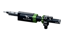 GATE RAPTOR V2 — czarny silnik HPA z zielonym pierścieniem QD i białym grawerem