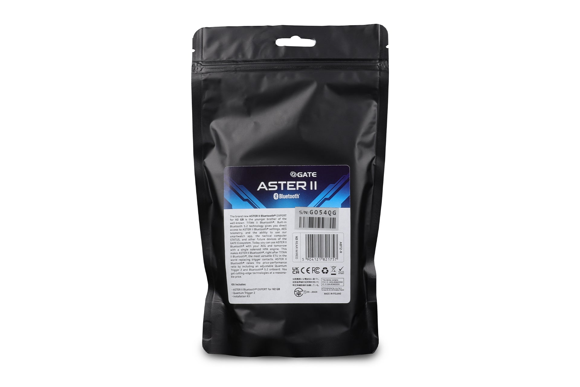 Gate ASTER II Bluetooth® EXPERT for V2 ASTER II Bluetooth® EXPERT do GB V2 + regulowany Quantum