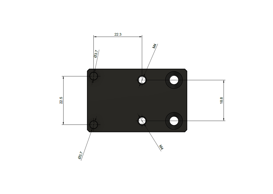 Płytka montażowa w standardzie RMR do celowników kolimatorowych i refleksyjnych do pistoletu GATE PTX